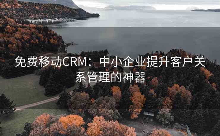 免费移动CRM:中小企业提升客户关系管理的神器